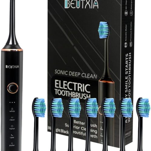 Sonic Electric Toothbrushes for Adults, 8 Brush Heads Electric Toothbrush with 37000 VPM