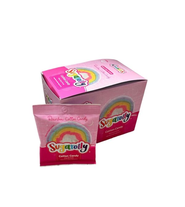 Rainbow Cotton Candy, Individually Wrapped 5 flavors in one pack 2