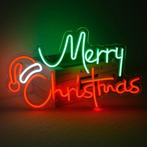 61d8SUoHlxL._AC_SL1500_ Green Merry Christmas Neon Sign,Neon Signs For Wall Decor
