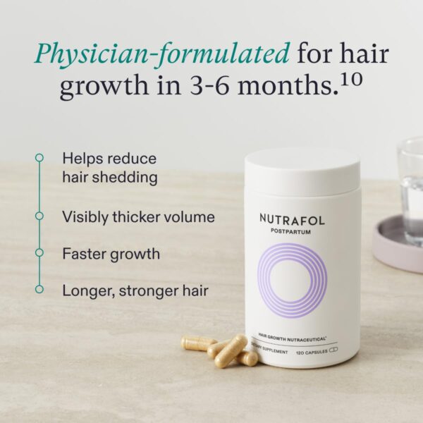 Postpartum Hair Growth Supplements, Clinically Tested for Visibly Thicker Hair and Less Shedding 2