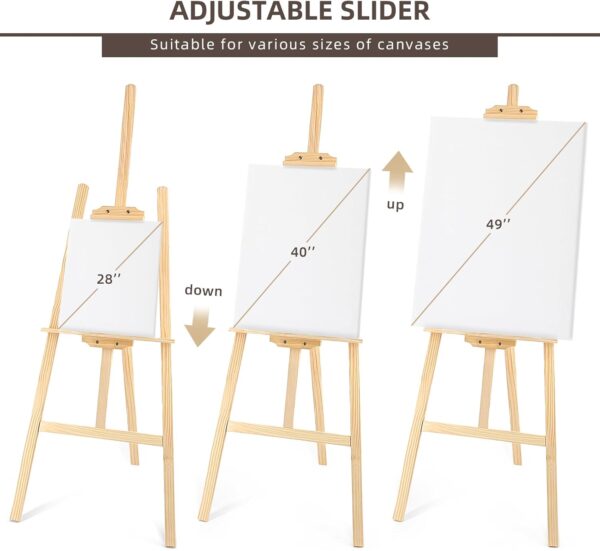 djustable Wooden Painting Easel, Art Easel Stand Hold up to 48'' 4