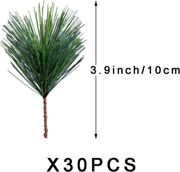 Green Plants Pine Needles Artificial Pine Needles Branches Fake Pine Picks for Christmas 4