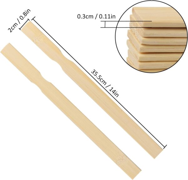 Paint Mixing Sticks 300 PCS 14 Inch Wood Stirrers 2