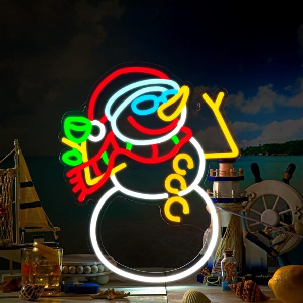 Christmas in July Neon Sign, Christmas Decorations Light up Room Sign LED 1
