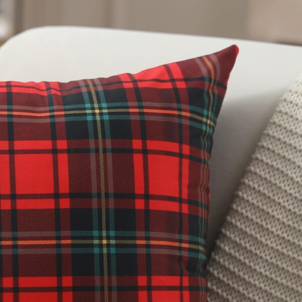 Christmas Pillow Covers 18x18 inch Set of 2 Christmas Decorations Red Black 5