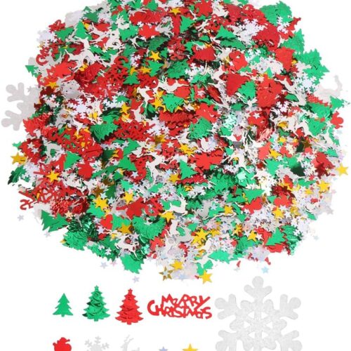 71JnJ2Iz2xL._AC_SL1001_ 100g/4800 Pieces Christmas New Year Metallic Foil Confetti Sequins Table