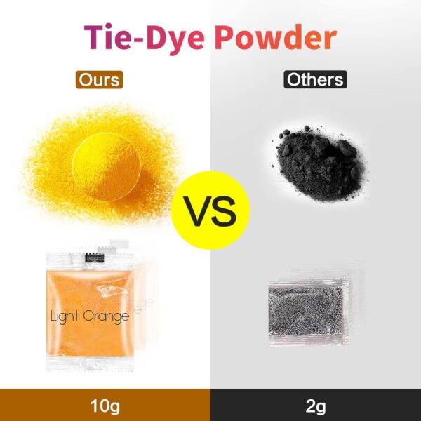 Tie Dye Powder, 12 Colors Dye Packets, Color Powder Packets Bright Fabric Dye 4