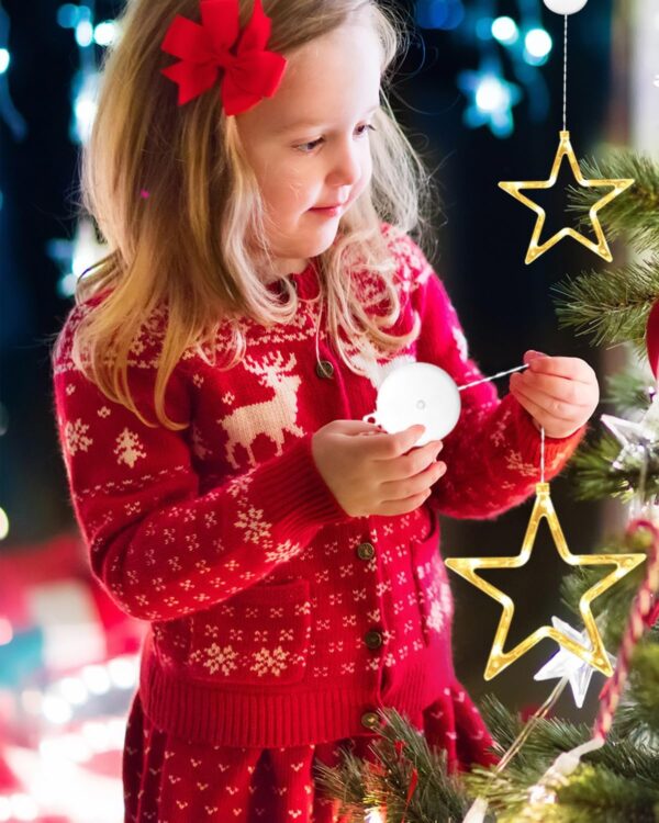 LED Stars Christmas Lights, 3 Pack LED Christmas Window Lights 5