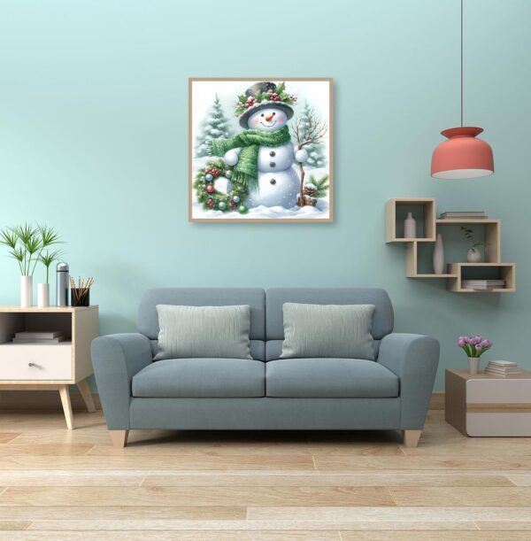 Christmas Diamond Art Painting Kits for Adults,Snowman Diamond Painting Kits 5