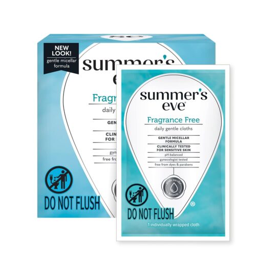 71X3CTgiYFL._SL1500_ Fragrance Free Gentle Daily Feminine Wipes, Removes Odor, pH balanced, 16 Count