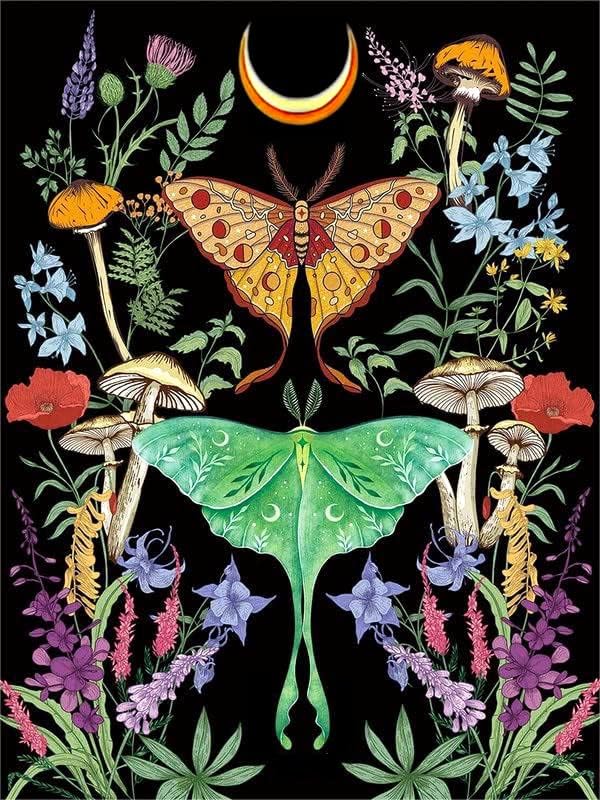 Diamond Painting for Adult Beginner, Butterfly Mushroom Diamond Art Kits 1