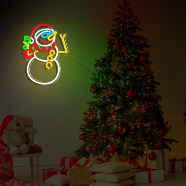Christmas in July Neon Sign, Christmas Decorations Light up Room Sign LED 4