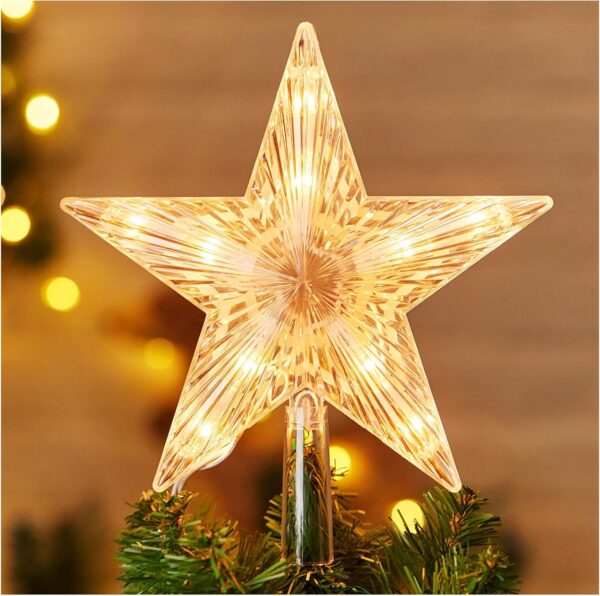 Christmas Tree Topper Lighted Star 1