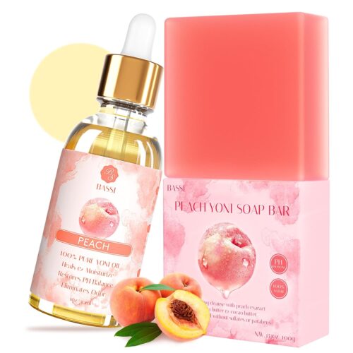 71qIYlp9u2L._SL1500_ 2Pcs Yoni Soap and Yoni Oil Set, Vaginal Wash for Women Feminine Wash Vaginial Deodorants pH Balance