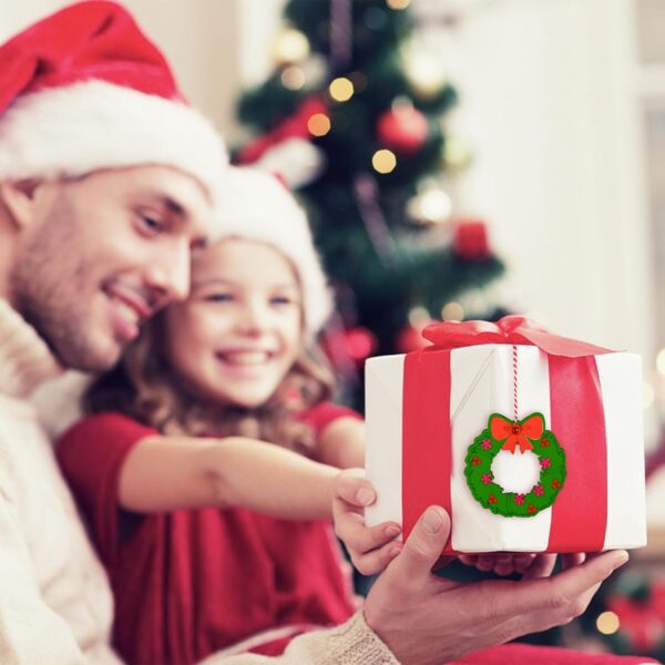 48Pcs Christmas Crafts for Kids Adults, DIY Wooden Christmas Ornaments 5