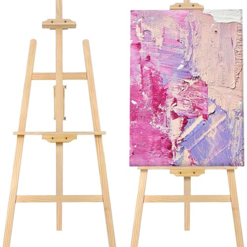 71y5WDG8gUL._AC_SL1500_ djustable Wooden Painting Easel, Art Easel Stand Hold up to 48''