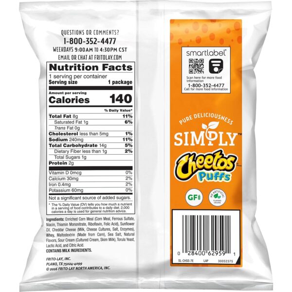 Cheetos Puffs White Cheddar, 0.875 Ounce (Pack of 36) 3