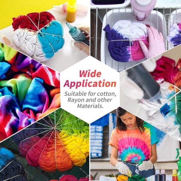Tie Dye Powder, 12 Colors Dye Packets, Color Powder Packets Bright Fabric Dye 3