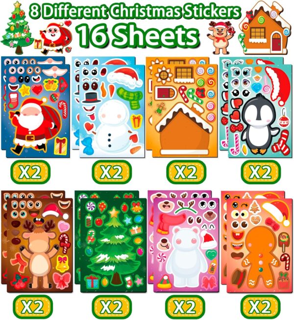 Christmas Stickers for Kids -Stocking Stuffers for Kids 3
