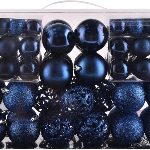 81L9f3GSa5L._AC_SL1500_ 100ct Christmas Balls Tree Ornaments, Shatterproof Christmas Tree Decorations Set