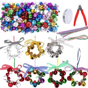 315 Pieces Christmas Jingle Bells 7 Sets Craft Kits Christmas Tree Ornaments