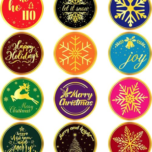 360 Pieces Merry Christmas Stickers, 2 inch