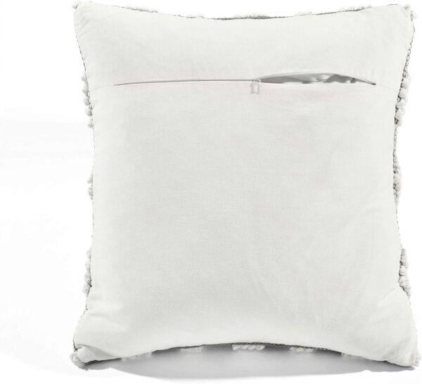 Adelyn Decorative Throw Pillow Cover, 20" W x 20" L, Gray 4