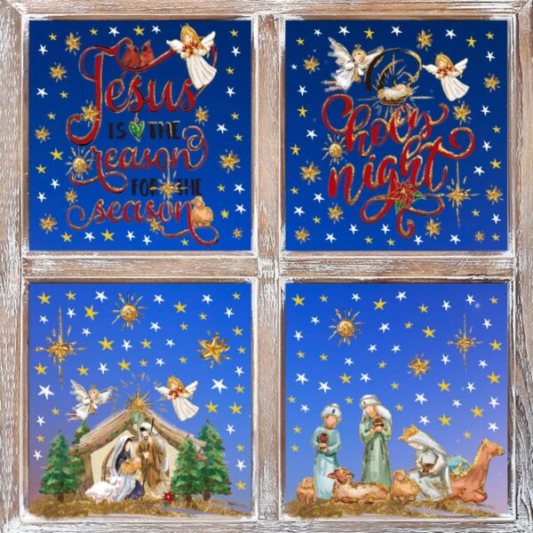251 PCS Christmas Window Cling Sticker 2