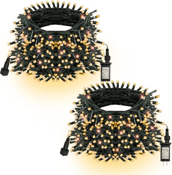 Christmas Lights, 400 LED 132FT Outdoor Christmas Lights Plug in with 8 Modes 1