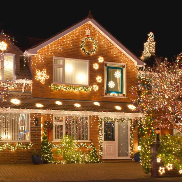 Christmas Lights, 400 LED 132FT Outdoor Christmas Lights Plug in with 8 Modes 4