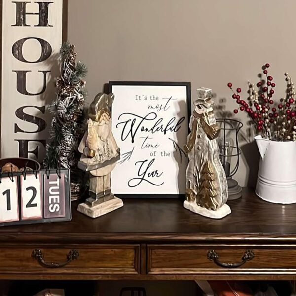 Framed It's The Most Wonderful Time of The Year Wall Decor Farmhouse 3