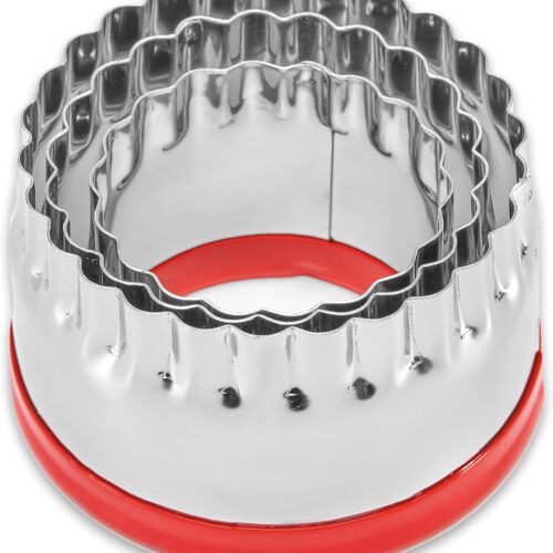 81iOlbSDVzL._AC_SL1500_ 3Pcs Fluted Round Cookie Cutters 2" 2.6" 3", Heavy Duty Food-Grade Stainless Steel