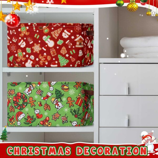 3 Pack Christmas Storage Bin Collapsible Large Christmas Storage Baskets 5