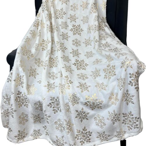 Christmas Holiday Throw Blanket: Velvelty Soft, Durable Fleece Accent for Bed or Couch