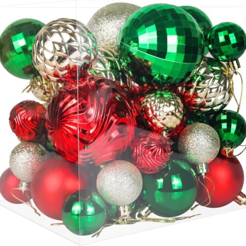 81sUjjkgmNL._AC_SL1500_ Christmas Tree Ornaments - 36 PCS Shatterproof Christmas Ball Ornaments Set