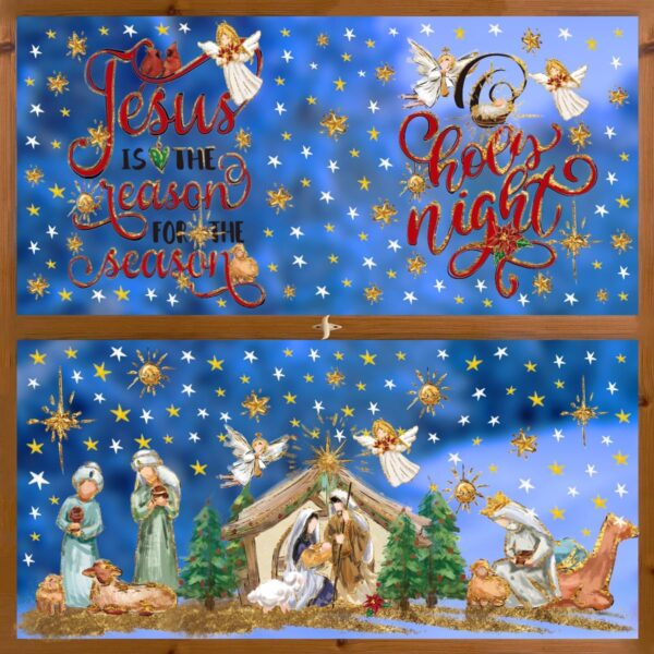 251 PCS Christmas Window Cling Sticker 1