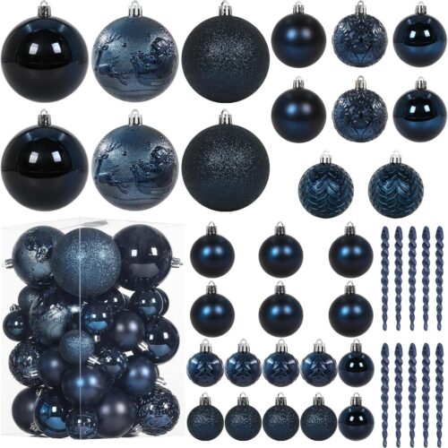 81wabuPApDL._AC_SL1500_ Christmas Ball Ornaments for Christmas Decorations - 41 Pieces Xmas Tree Blue