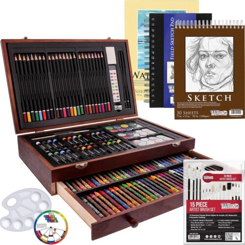 91DacgXcxTL._AC_SL1500_ 162-Piece Deluxe Mega Wood Box Art Painting and Drawing Set