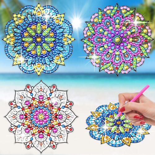 91Kuu1YJUOL._AC_SL1500_ Diamond Art Stained Glass Window Clings with Diamond DIY Pen