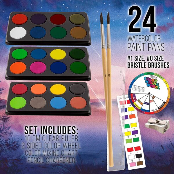 162-Piece Deluxe Mega Wood Box Art Painting and Drawing Set 4