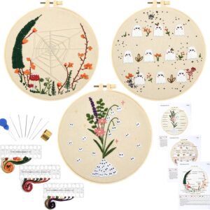 Cute Halloween Embroidery Kits for Beginners Adults and Kids