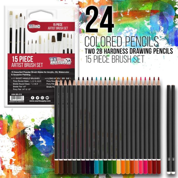 162-Piece Deluxe Mega Wood Box Art Painting and Drawing Set 5