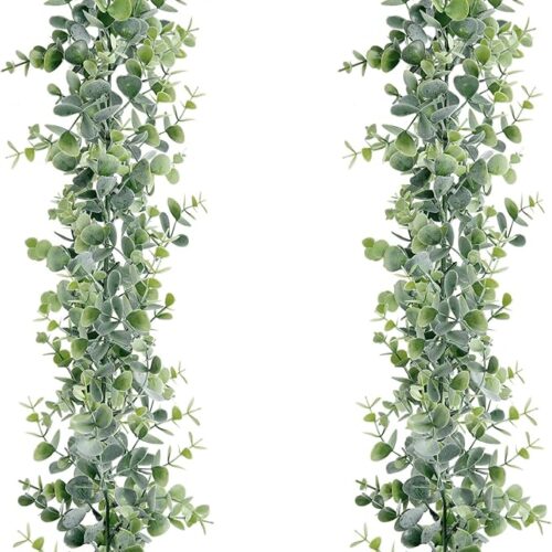 1 2 Pack Fake Eucalyptus Greenery Garland