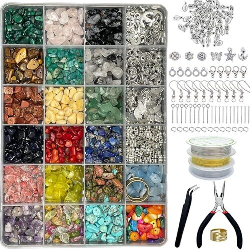 1 Jewelry Making Supplies Kit - 1587 PCS Beads