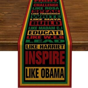 Black History Month Table Runner