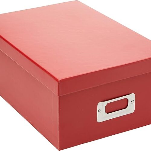 1 Albums B-1S/RD Photo Storage Box - Bright Red