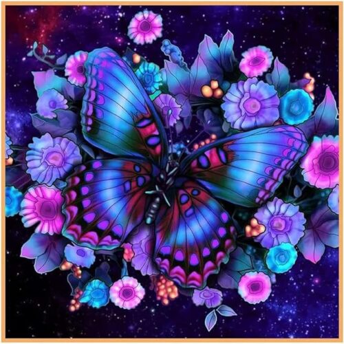 1 Butterfly Stamped Cross Stitch Kits
