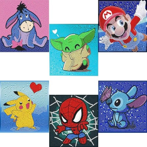 6 Pieces Diamond Painting Kits for Kids