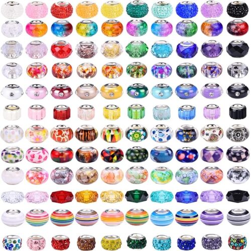 1 240 Pieces Assorted European Craft Beads