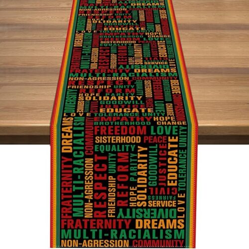 1 Black History Month Table Runner